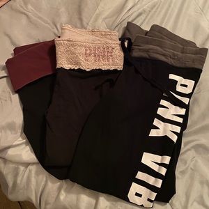 Victoria secret PINK bundle of leggings